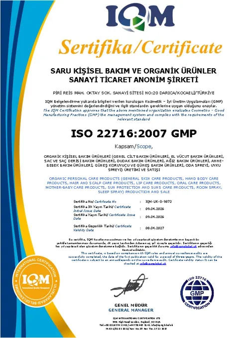 ISO 22716 GMP Zertifikat