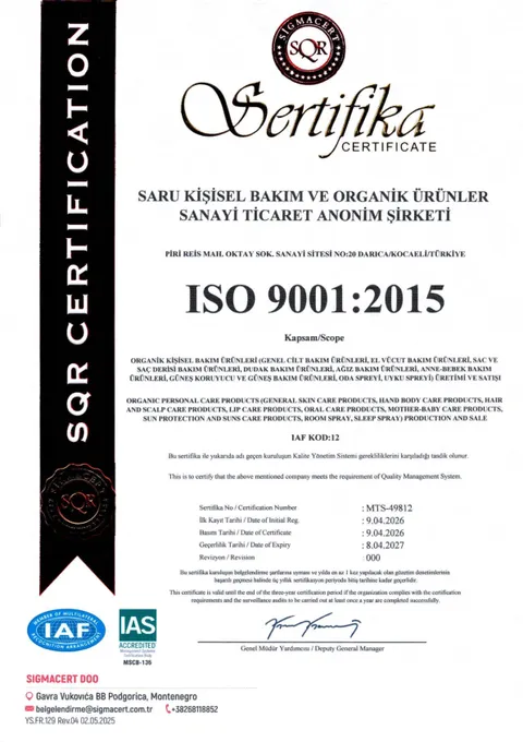 ISO 9001 Zertifikat